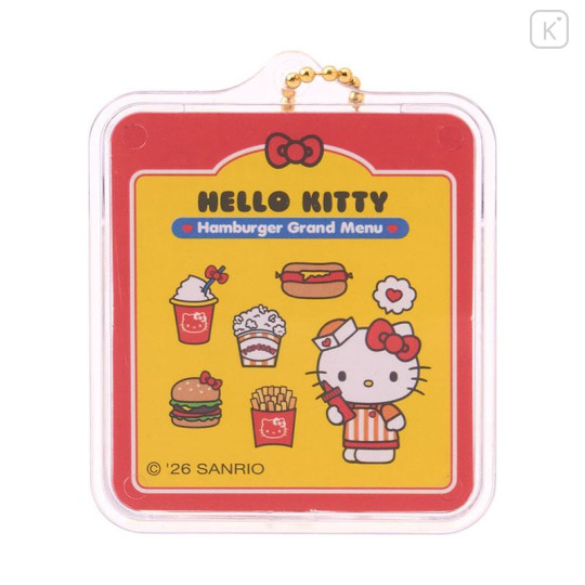 Japan Sanrio Original Miniature Package Charm - Hello Kitty : Hamburger Shop - 3