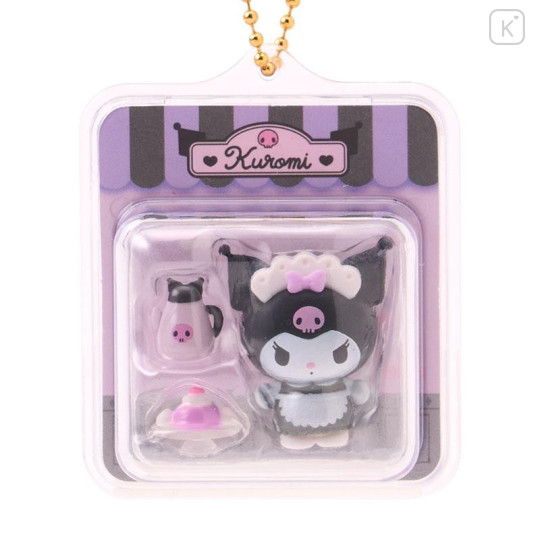 Japan Sanrio Original Miniature Package Charm - Kuromi : Waitress - 2