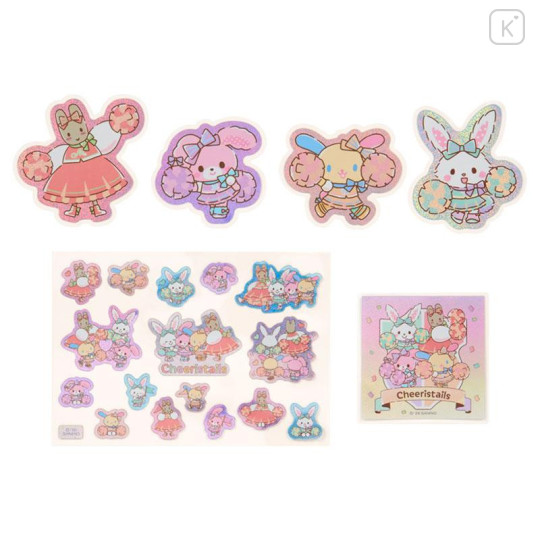 Japan Sanrio Original Glitter Hologram Sticker Set - Cheering Everyone On! Cheer Tales - 2