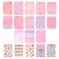 Japan Sanrio Original Exciting Sticker Binder & Stickers - Hello Kitty & Tiny Chum : Glitter Brigthening My Day - 4