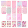 Japan Sanrio Original Exciting Sticker Binder & Stickers - My Melody & My Sweet Piano : Glitter Pink Strawberry - 4