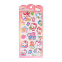 Japan Sanrio Glitter Kirakira Marshmallow Sticker - Hello Kitty & Tiny Chum
