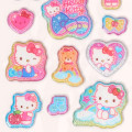 Japan Sanrio Glitter Kirakira Marshmallow Sticker - Hello Kitty & Tiny Chum - 4