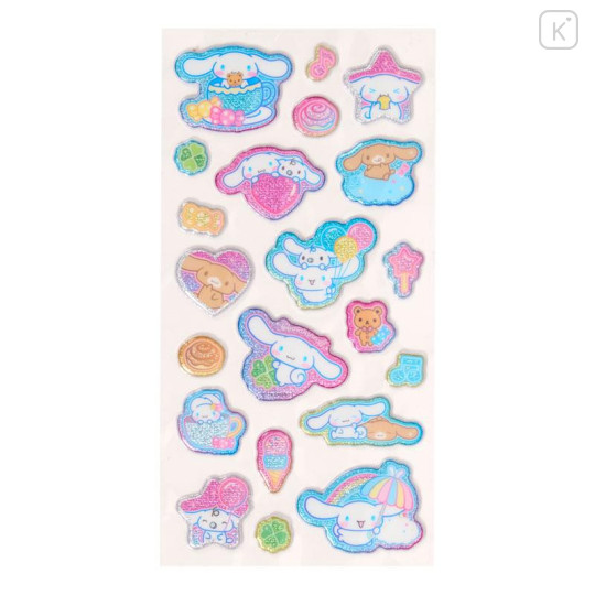Japan Sanrio Glitter Kirakira Marshmallow Sticker - Cinnamoroll - 2