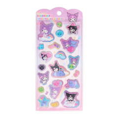 Japan Sanrio Glitter Kirakira Marshmallow Sticker - Kuromi