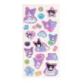 Japan Sanrio Glitter Kirakira Marshmallow Sticker - Kuromi - 2