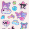 Japan Sanrio Glitter Kirakira Marshmallow Sticker - Kuromi - 3