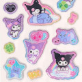 Japan Sanrio Glitter Kirakira Marshmallow Sticker - Kuromi - 4