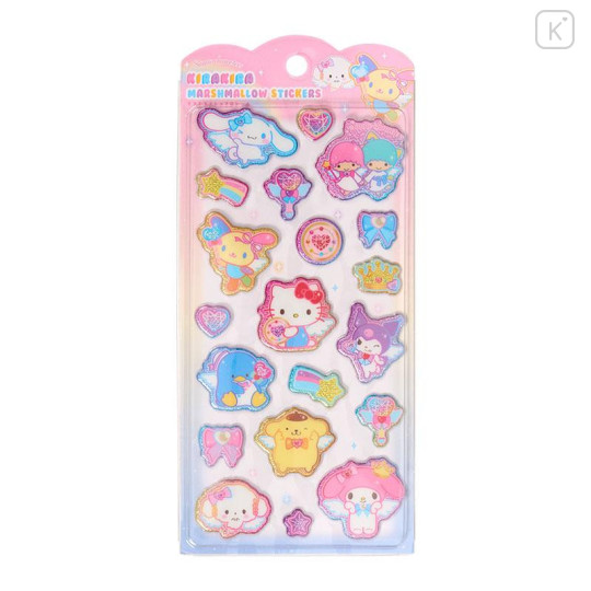 Japan Sanrio Glitter Kirakira Marshmallow Sticker - Characters Angel - 1