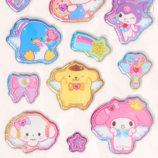 Japan Sanrio Glitter Kirakira Marshmallow Sticker - Characters Angel - 4
