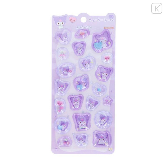 Japan Sanrio Water In Seal - Kuromi : Marshmallow Pop Glitter - 1