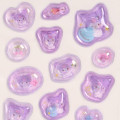 Japan Sanrio Water In Seal - Kuromi : Marshmallow Pop Glitter - 4