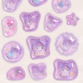 Japan Sanrio Water In Seal - Kuromi : Marshmallow Pop Glitter - 5