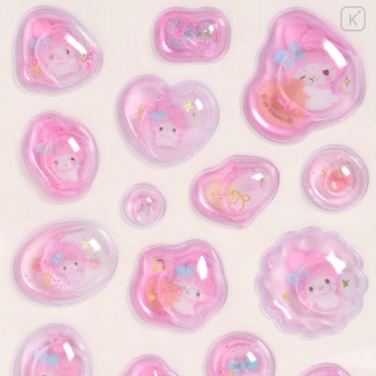 Japan Sanrio Water In Seal - My Melody : Marshmallow Pop Glitter - 4