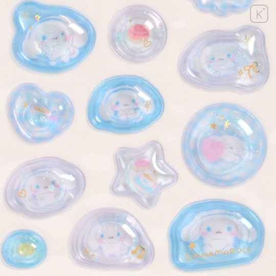 Japan Sanrio Water In Seal - Cinnamoroll : Marshmallow Pop Glitter - 5