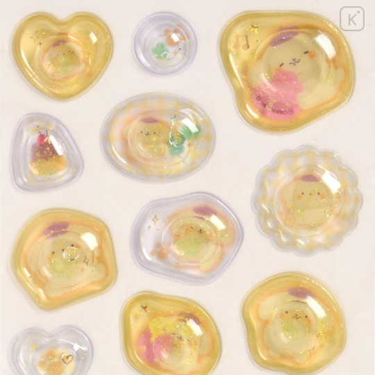 Japan Sanrio Water In Seal - Pompompurin : Marshmallow Pop Glitter - 4