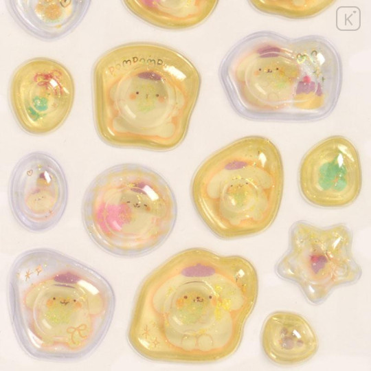 Japan Sanrio Water In Seal - Pompompurin : Marshmallow Pop Glitter - 5