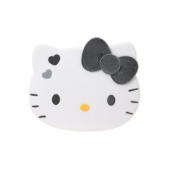 Japan Sanrio Original Face Mirror & Comb Set - Hello Kitty : Flocky Black