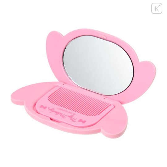 Japan Sanrio Face Mirror & Comb Set - My Melody : Flocky - 3