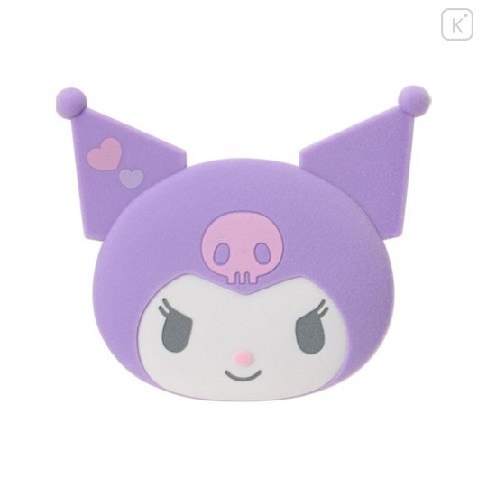 Japan Sanrio Face Mirror & Comb Set - Kuromi : Flocky - 1