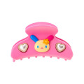 Japan Sanrio Original Flocky Hair Claw Clip - Usahana : 3D Face Pearl Heart - 1