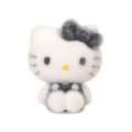 Japan Sanrio Original Flocky Earrings Set - Hello Kitty : Black - 3