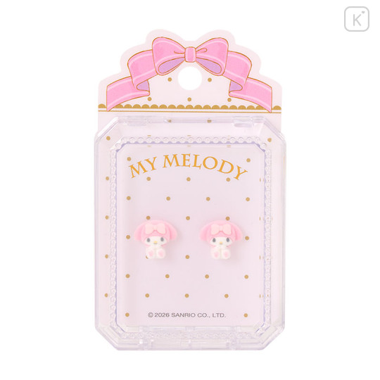 Japan Sanrio Original Flocky Earrings Set - My Melody - 1