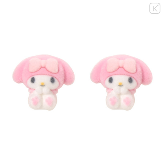 Japan Sanrio Original Flocky Earrings Set - My Melody - 2