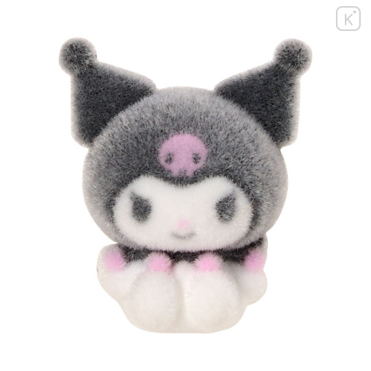 Japan Sanrio Original Flocky Earrings Set - Kuromi - 3