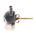 Japan Sanrio Original Flocky Earrings Set - Kuromi - 4