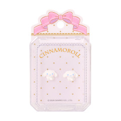 Japan Sanrio Original Flocky Earrings Set - Cinnamoroll