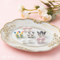 Japan Sanrio Original Flocky Earrings Set - Cinnamoroll - 5