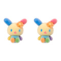 Japan Sanrio Original Flocky Earrings Set - Usahana - 2