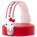 Japan Sanrio Original Stainless Steel Tumbler with Handle 350mL - Hello Kitty : Red White - 5