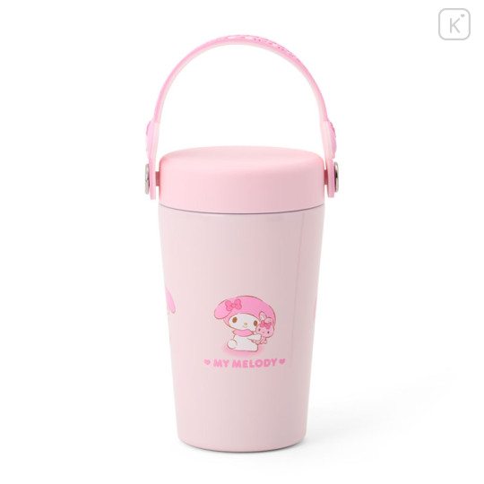 Japan Sanrio Original Stainless Steel Tumbler with Handle 350mL - My Melody : Pink - 1