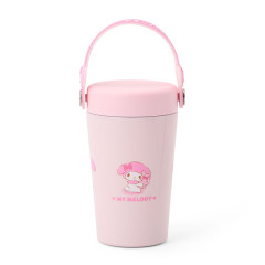 Japan Sanrio Original Stainless Steel Tumbler with Handle 350mL - My Melody : Pink