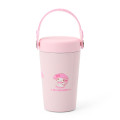 Japan Sanrio Original Stainless Steel Tumbler with Handle 350mL - My Melody : Pink - 1