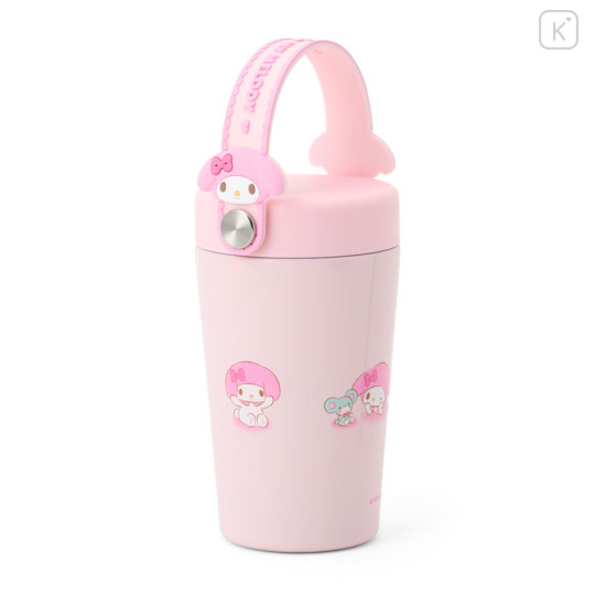 Japan Sanrio Original Stainless Steel Tumbler with Handle 350mL - My Melody : Pink - 2