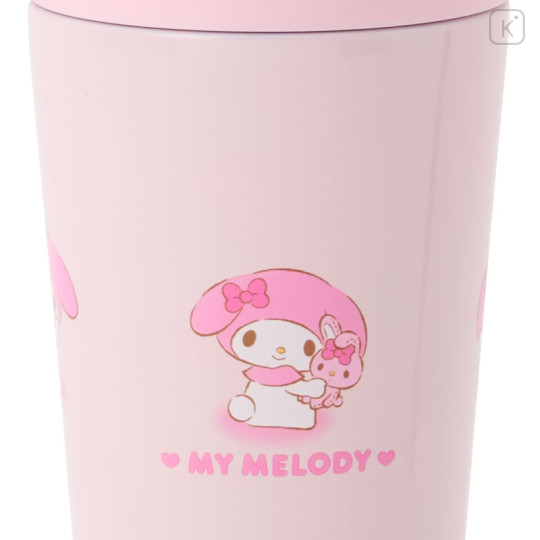 Japan Sanrio Original Stainless Steel Tumbler with Handle 350mL - My Melody : Pink - 3