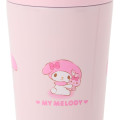 Japan Sanrio Original Stainless Steel Tumbler with Handle 350mL - My Melody : Pink - 3
