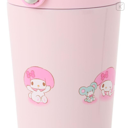 Japan Sanrio Original Stainless Steel Tumbler with Handle 350mL - My Melody : Pink - 4