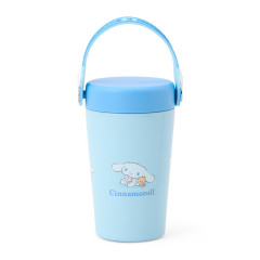 Japan Sanrio Original Stainless Steel Tumbler with Handle 350mL - Cinnamoroll : Blue