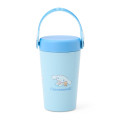 Japan Sanrio Original Stainless Steel Tumbler with Handle 350mL - Cinnamoroll : Blue - 1