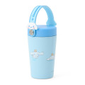 Japan Sanrio Original Stainless Steel Tumbler with Handle 350mL - Cinnamoroll : Blue - 2