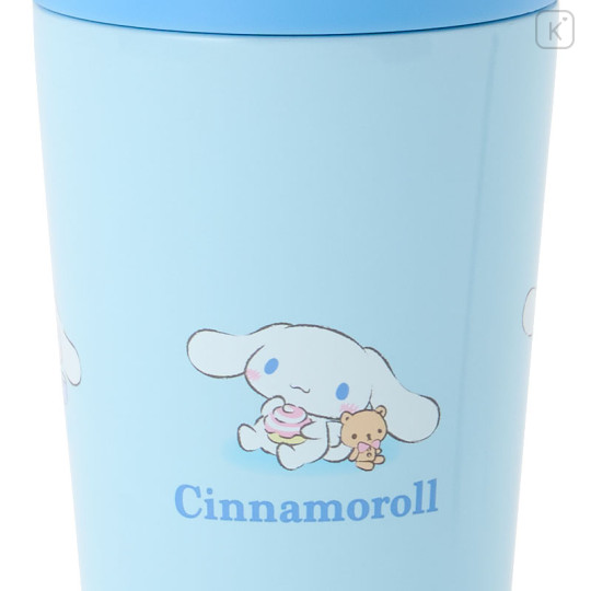 Japan Sanrio Original Stainless Steel Tumbler with Handle 350mL - Cinnamoroll : Blue - 3