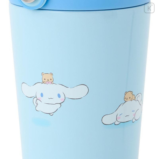 Japan Sanrio Original Stainless Steel Tumbler with Handle 350mL - Cinnamoroll : Blue - 4
