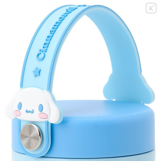 Japan Sanrio Original Stainless Steel Tumbler with Handle 350mL - Cinnamoroll : Blue - 5