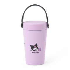 Japan Sanrio Original Stainless Steel Tumbler with Handle 350mL - Kuromi : Purple