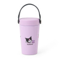 Japan Sanrio Original Stainless Steel Tumbler with Handle 350mL - Kuromi : Purple - 1
