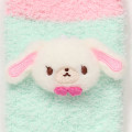 Japan Sanrio Original Plush Fluffy Crew Socks - Sugarbunnies : Mint Pink - 2